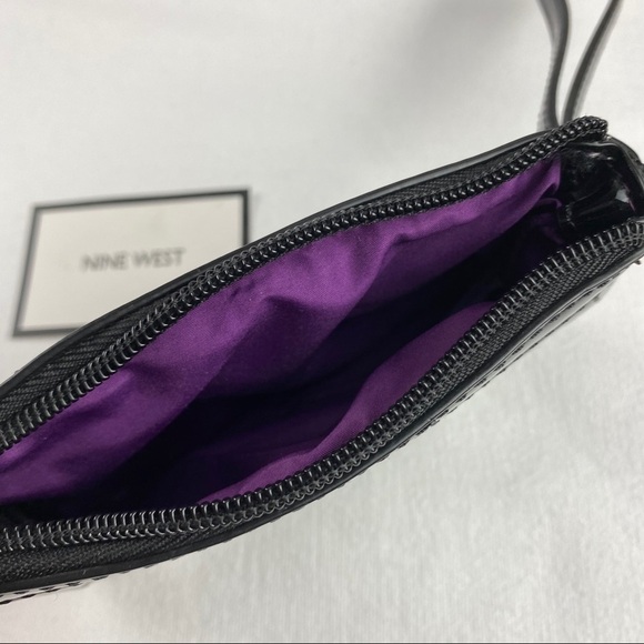 Nine West Clutch Silver Black - Picture 6 of 6